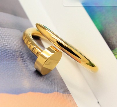 Yellow Gold Juste Un Clou Ring Fake Cartier Nail Ring / Cartier AAA